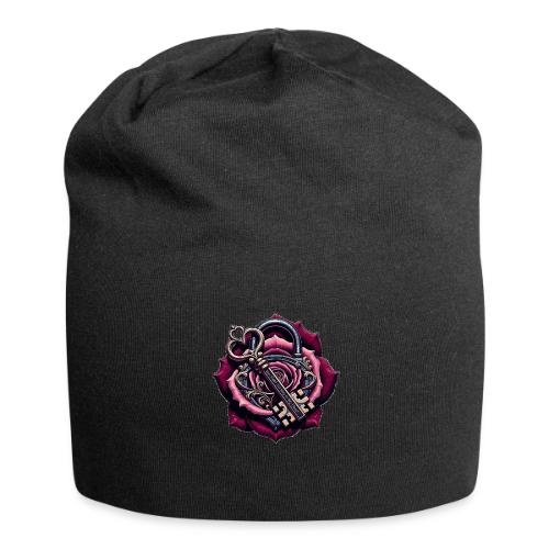 You Hold the Key to My Heart Rose Lock T-Shirt - Jersey Beanie