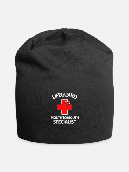 Lifeguard mouth to mouth specialist - Jersey Beanie - black - Front