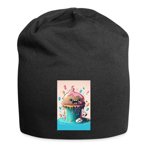 Cake Caricature - January 1st Dessert Psychedelics - Jersey Beanie