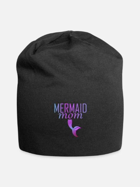 Mermaid Mom - Jersey Beanie - black - Front