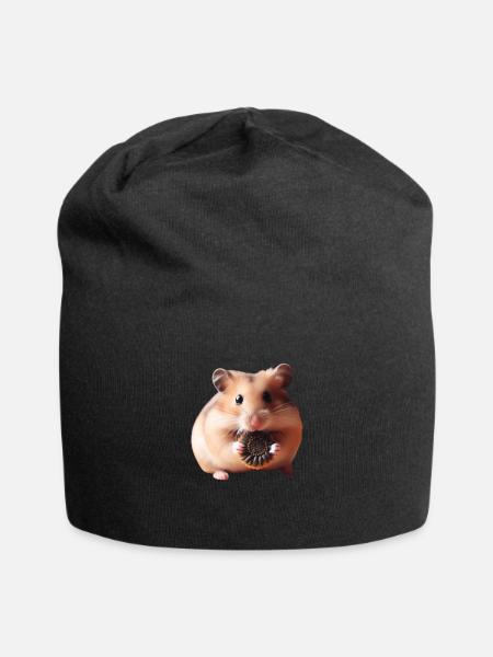 Seeds & Hamsters - Jersey Beanie - black - Front