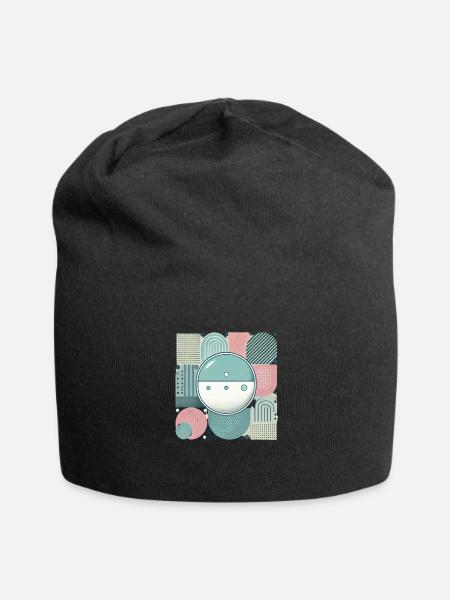 Abstract design - Jersey Beanie - black - Front
