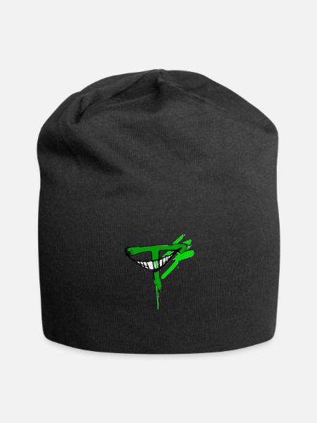 The SmyleyTee! - Jersey Beanie - black - Front