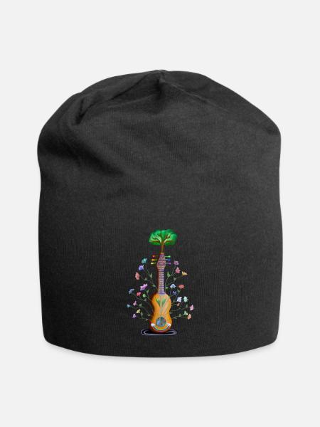 Tree of Flowering Music - Jersey Beanie - black - Front
