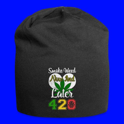 Funny 420 Always Smoking Weed Marijuana Design - Jersey Beanie