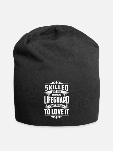 Lifeguard Outdoor Pool Sea - Jersey Beanie - black - Front
