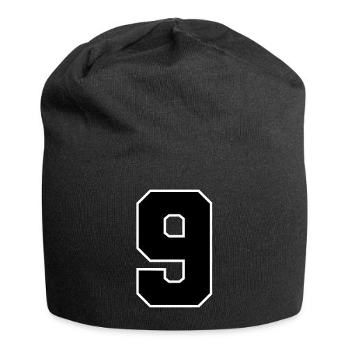 Varsity Number 9 Athletic Font - Jersey Beanie