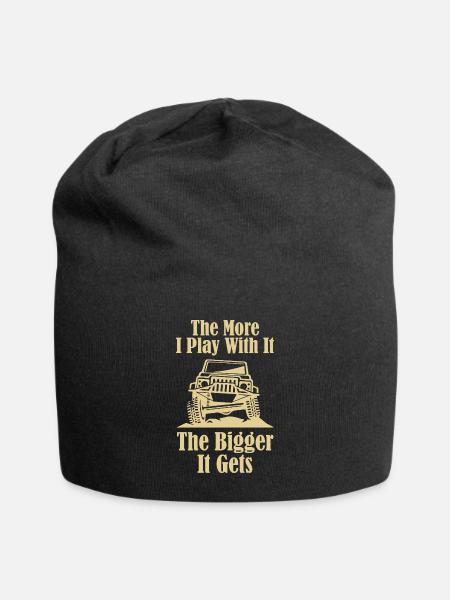 The Bigger It Gets - Jersey Beanie - black