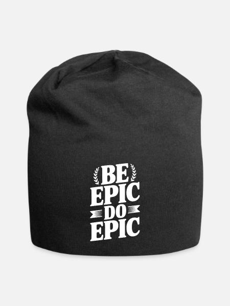 Be Epic Do Epic - Jersey Beanie - black - Front