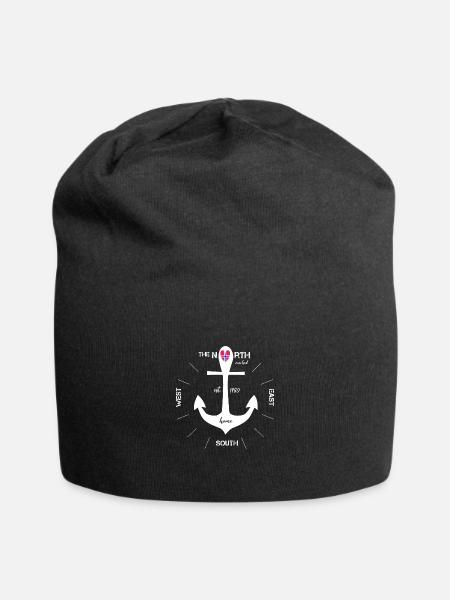 norge Norway scandinavia - Jersey Beanie - black - Front