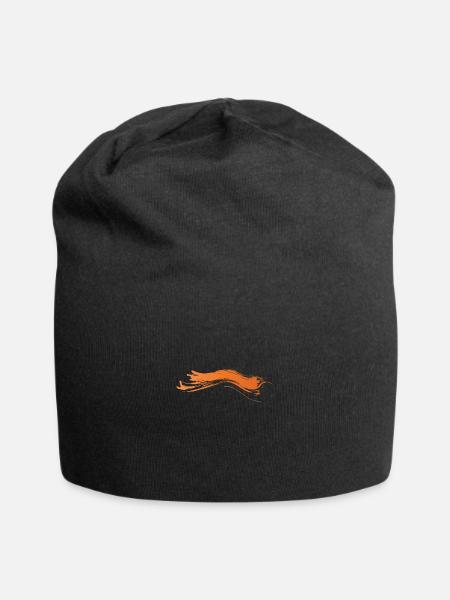 Color blob splash paint painter gift colorful spot - Jersey Beanie - black - Front