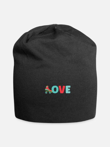 Roller Skate Roller Skating Roller Derby - Jersey Beanie - black - Front