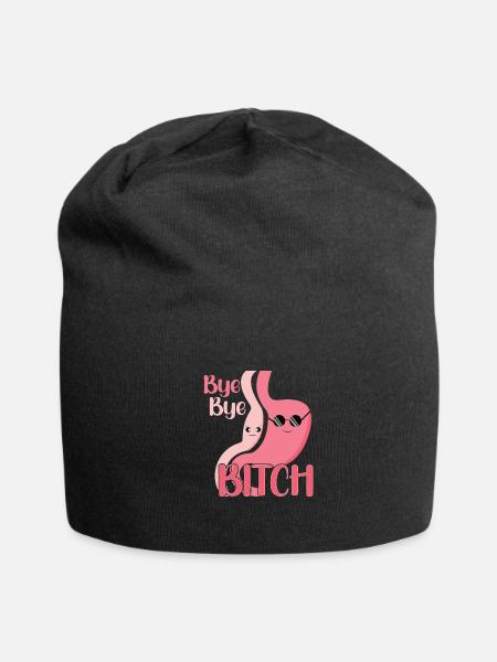 Gastric Sleeve Gastric Sleeve Surgery Gastrectomy - Jersey Beanie - black - Front