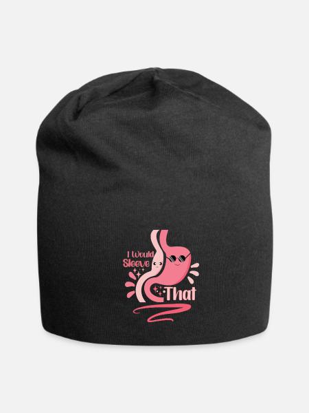 Gastric Sleeve Gastric Sleeve Surgery Gastrectomy - Jersey Beanie - black - Front