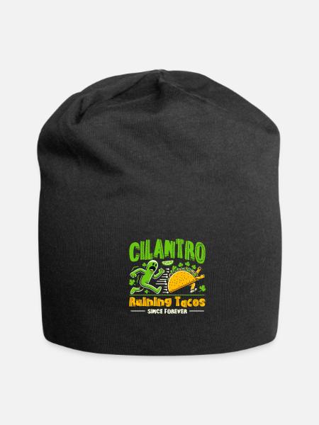 Cilantro Hater Hate Cilantro Soap Taste - Jersey Beanie - black