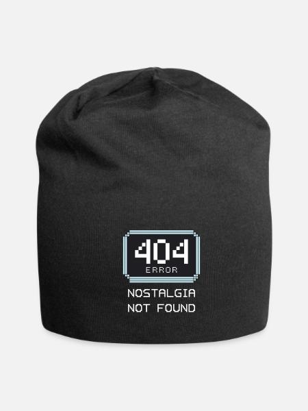 Retro Computing Fans Vintage Computers Old-School - Jersey Beanie - black - Front