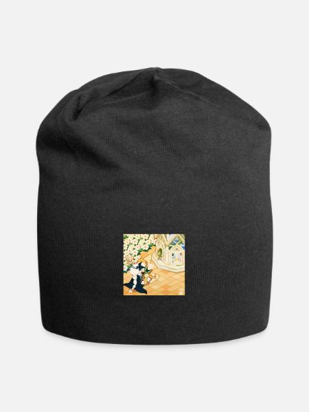 Pure vanilla cookies - Jersey Beanie - black - Front