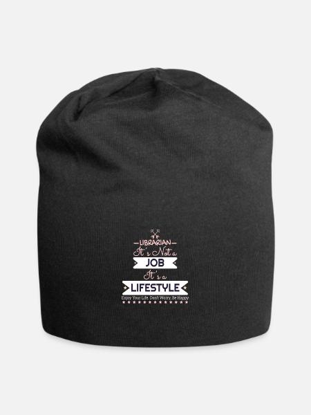 LIBRARIAN - Jersey Beanie - black