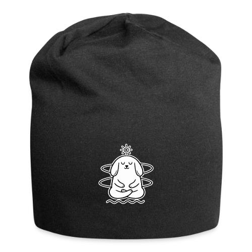 Cute Meditating Bunny Zen Yoga Animal - Jersey Beanie