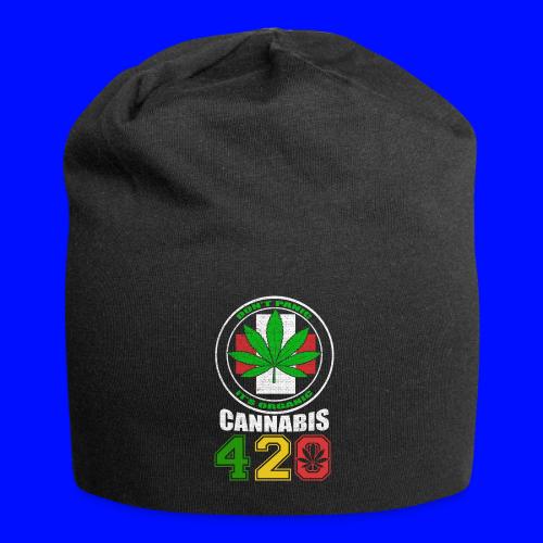 Lighthearted 420 Organic Ganja Weed Marijuana Desi - Jersey Beanie
