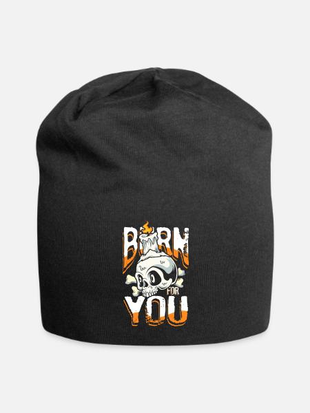 Burn for you - Jersey Beanie - black