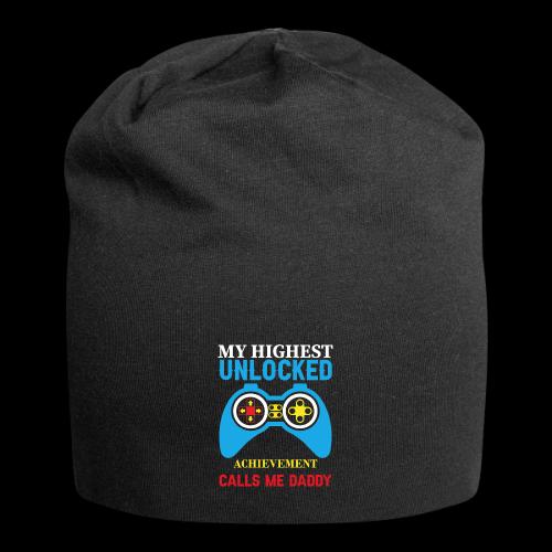My Highest Unlocked Achievement Calls Me Daddy - Jersey Beanie
