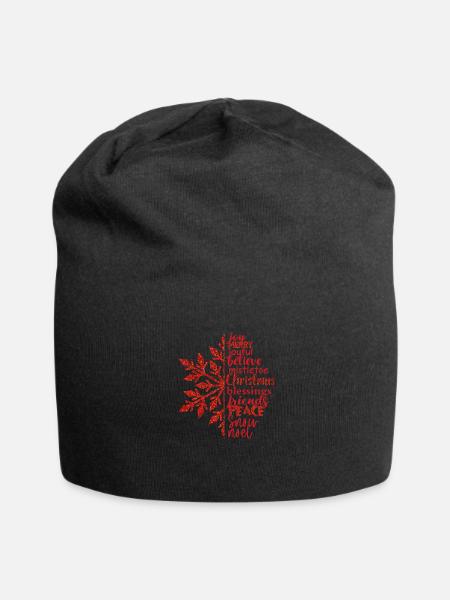 Christmas-Joy - Jersey Beanie - black - Front