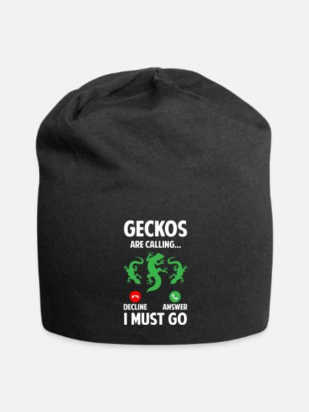 Reptile Dinosaur Breeding Wilderness - Jersey Beanie - black - Front