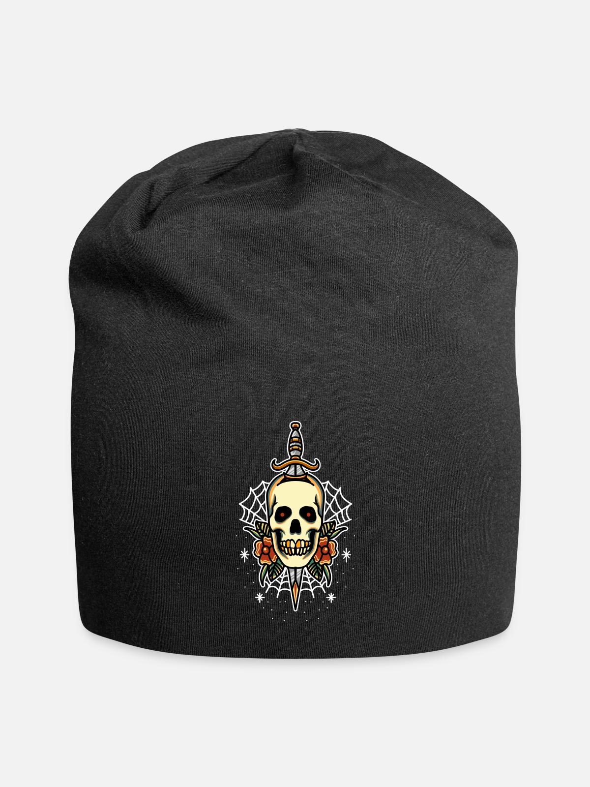 Skull And Dagger - Jersey Beanie - black - Front