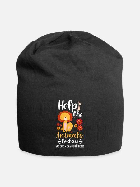 Animal Welfare Animal Love Activist - Jersey Beanie - black - Front