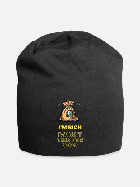 Rich - Jersey Beanie - black - Front