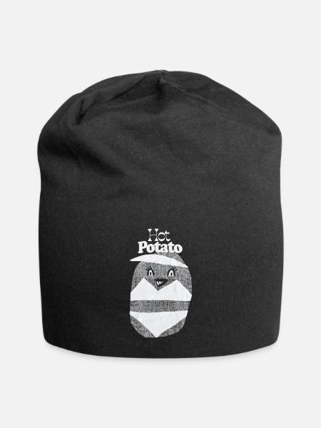 Hot Potato Glitter Eggpot - Jersey Beanie - black