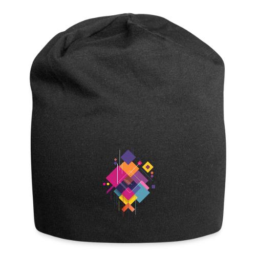 Vibrant Geometry - Jersey Beanie