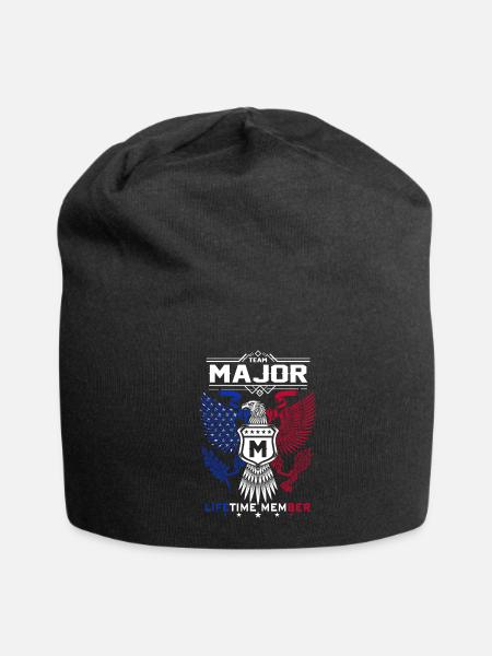 Major Name T Shirt - Major Eagle Lifetime Member G - Jersey Beanie - black - Front