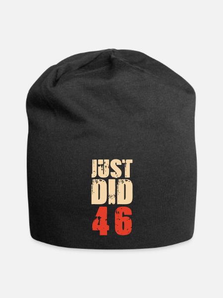 WE JUST DID 46 - Jersey Beanie - black - Front