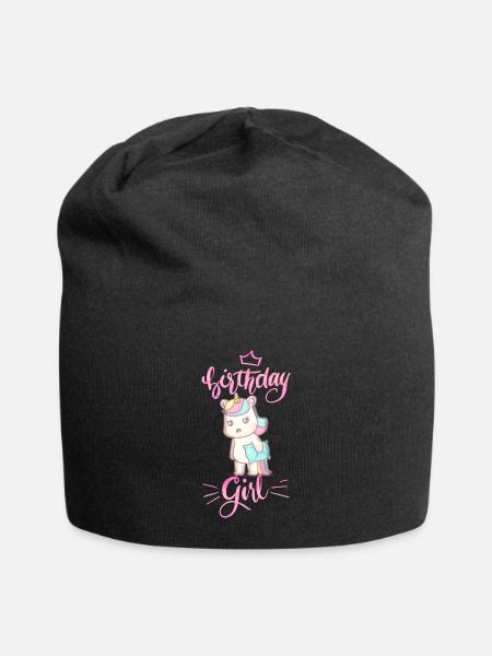 Birthday Girl - Jersey Beanie - black