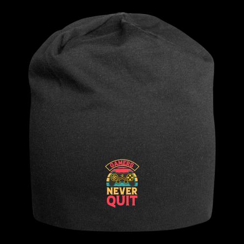 Gamers Never Quit Tee - Jersey Beanie