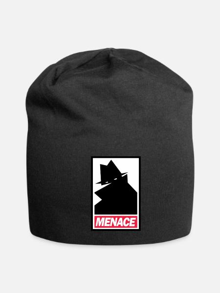 Menace Creep Doesn'T Ask You To Obey - Jersey Beanie - black - Front