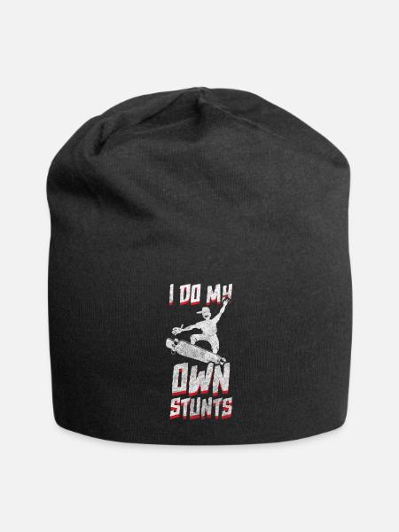 Longboarding Longboarder Hobby Sk8 - Jersey Beanie - black - Front