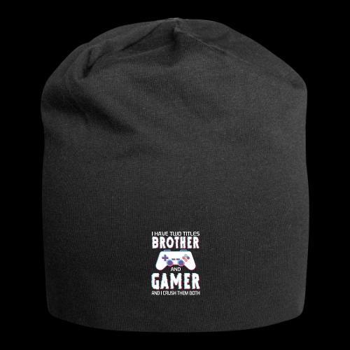 Brother & Gamer: Crushing Both - Jersey Beanie