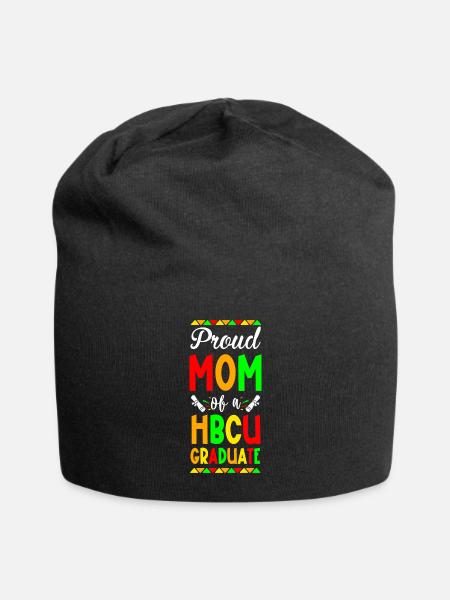 Proud Mom Of A Hbcu Graduate - Jersey Beanie - black