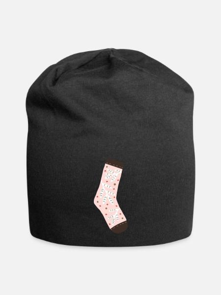 socks - new year 2024 - Jersey Beanie - black - Front