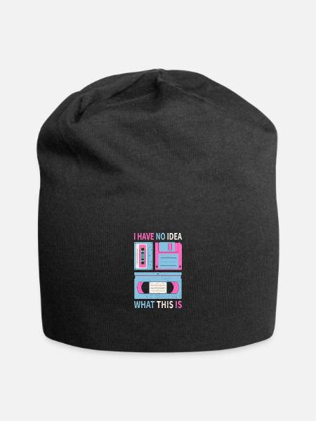 I Have No Idea What This Is - Jersey Beanie - black