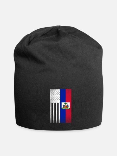 Haiti Design for proud Haitian Americans - Jersey Beanie - black - Front