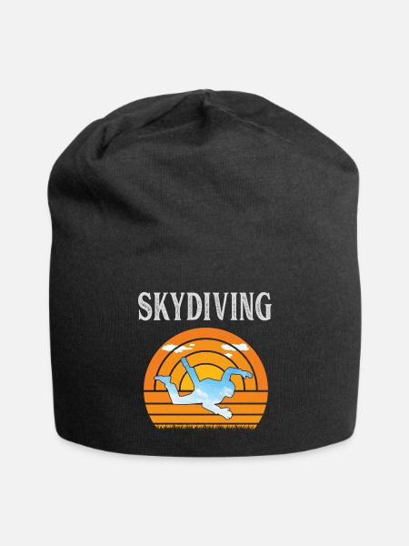 Skydivin, cool sport - Jersey Beanie - black - Front