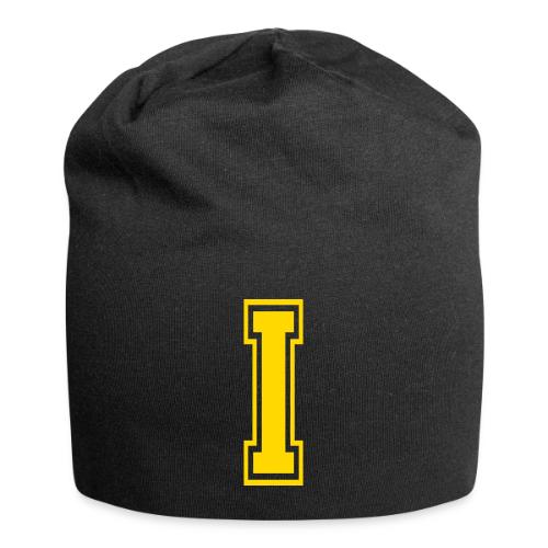 Letter I – Capital Athletic Alphabet Monogram - Jersey Beanie