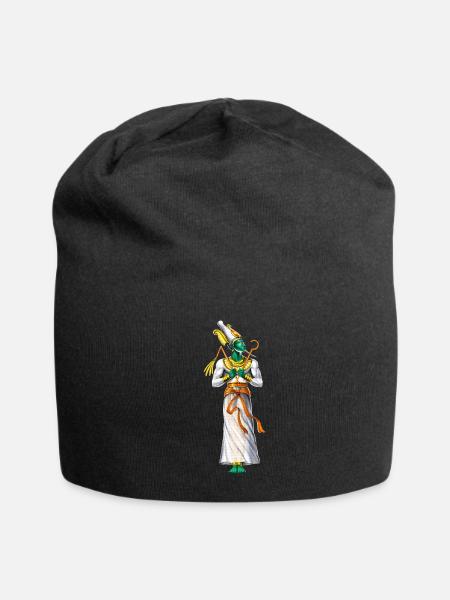 Egyptian God Osiris - Jersey Beanie - black - Front
