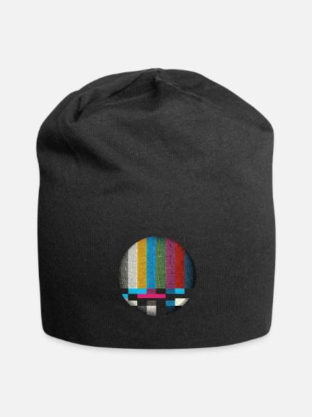 Retro Screen Vibes - Jersey Beanie - black - Front