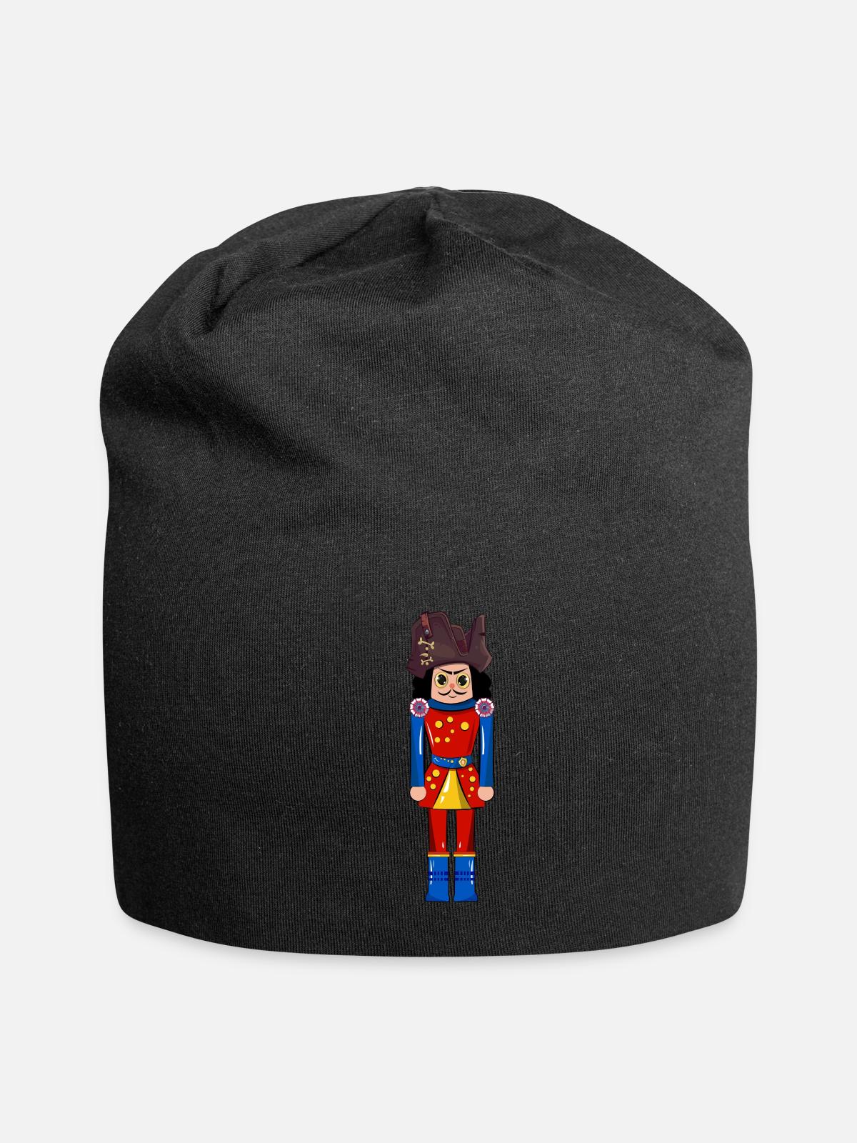Pirate Nutcracker - Jersey Beanie - black - Front