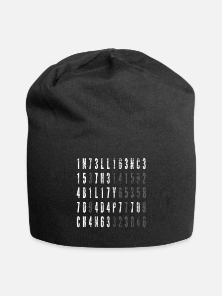 Intelligence Is The Ability To Adapt To Change - Jersey Beanie - black